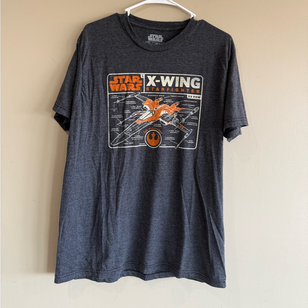 MAD Engine Star Wars X-Wing Charcoal T-Shirt